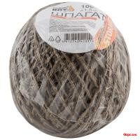 Шпагат упаковочный льняной D1,5мм   100 м (клубок)/48