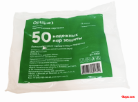 Перчатки одноразовые Optiline   100шт в уп