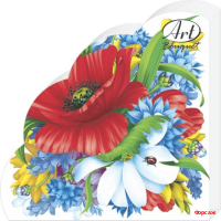 Букет 3-сл.12л. Салфетки Art Bouquet Rondo /15