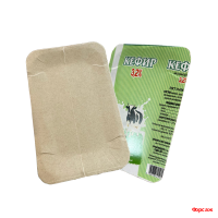 Тарелка картон 13*20 молоко./лам за 100 шт. в уп./10уп. в кор