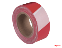 Лента для ограждения красно-белая 50мм*200м/18