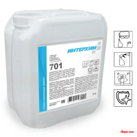 ИНТЕРХИМ 701, 5л. Средство очистки стеклянных и др. гладких поверхностей с защитным эффектом/