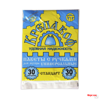 Мешки д/мусора с ручками 30л/30шт. (крепакоф) 1*50 Мешки д/мусора с ручками 30л/30шт. (крепакоф) 1*50