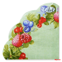 Ягодное ассорти 3-сл.12л. Салфетки Art Bouquet Rondo /15