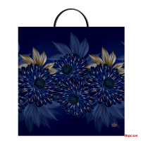 Пакет 35х36 с пласт.р. Синий бархат 10/100