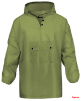 Дождевик «Hoody»  зеленый  EVA c капюшоном (с резинками на рукавах) 100мк Komfi/30 РОСШК
