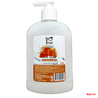 БРЮМ Жидкое мыло-крем Молоко и мед 500мл. дозатор/25шт. в кор.