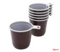 Чашка кофейная 200 мл (двухцветная)