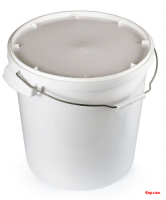 Ведро 20 л белое с метал. ручкой d-325, h-337