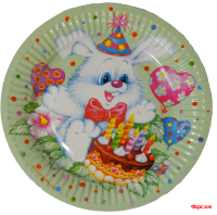 Тарелка 230мм Зайчонок 100шт.в упак Тарелка 230мм Зайчонок 100шт.в упак