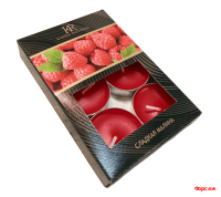 Свечи чайные ароматические 6 шт. Сладкая малина