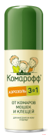 Аэрозоль Комарофф (3в1) от комаров,клещей, мошек 100 мл