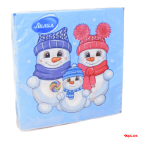 Салфетки Лилия 33х33, 20 шт., 2 сл. 