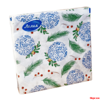 Салфетки Лилия 33х33, 20 шт., 2 сл. 