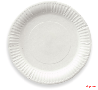 Тарелка картонная  круглая Д170  100/1600шт.