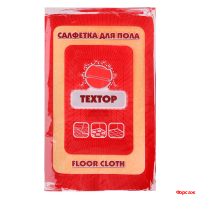 Тряпка д/пола оранжевая вискозная Техтор 50*60 см в уп./100