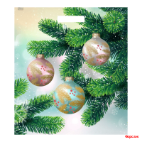 Пакет с вырубной ручкой 45х38, 60 мкм Матовые шары 50/500 ТИКО Пакет с вырубной ручкой 45х38, 60 мкм Матовые шары 50/500 ТИКО