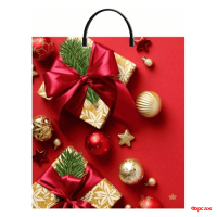 Пакет с пластик.ручками 40х44-100мкм 