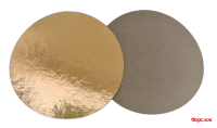 Подложка золотая круглая d 80 мм 1-сторонняя