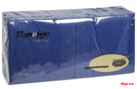 Салфетки «Папирус Люкс» двухслойные 24х24 см синие 200 шт