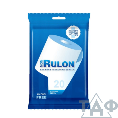 Бумага туалетная влажная Mon Rulon 20шт./1
