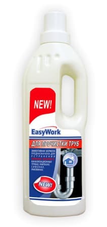 EasyWork Средство для прочистки труб 750 мл, 1/12