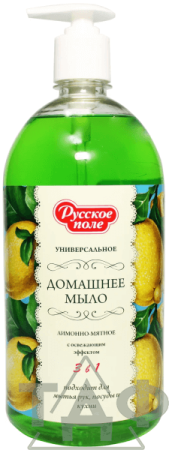Русское поле мыло жидкое Лимонно-мятное