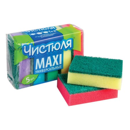 Губка "Чистюля" Maxi 5шт. /72