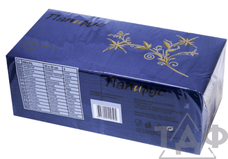 Салфетка "Папирус" 33*33 см 3-сл 250л.синие