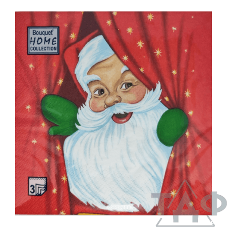 Салфетки 33х33, 20 шт., 3 сл. Новогоднее представление Home Collection Classic/12