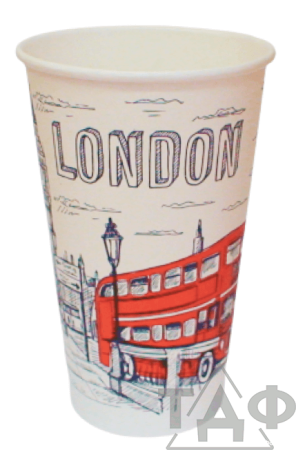 Стакан 400мл " London Red"  50 шт. в упак/1000
