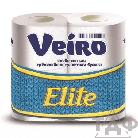 Т/бумага Veiro Elite 3 х-сл. 4 шт.