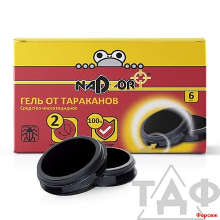 Гель от тараканов (в ловушке), 6 шт в упаковке/24