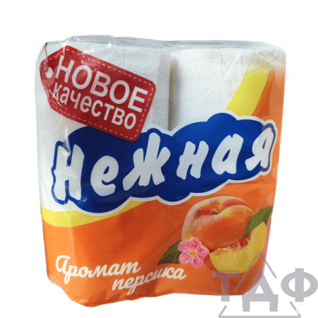 Т/бумага НЕЖНАЯ АРОМА 2 х-сл. Персик  4шт. в уп./12 в кор.