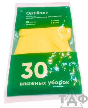 Перчатки хоз. латексные  OPTILINE