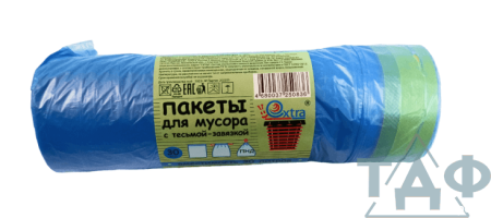 Мешки д/м 30 л 30 шт. ПНД 50*60 см с завязками EXTRA