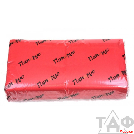 Салфетка "Папирус" 24*24 см 1-сл 400л.красные(18)