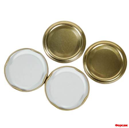 Набор крышка метал.Твист-офф Золотая D=82мм