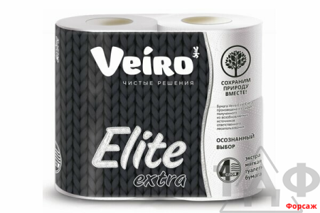 Т/бумага Veiro Elite Extra 4 х-сл. 4 шт. в упаковке/10