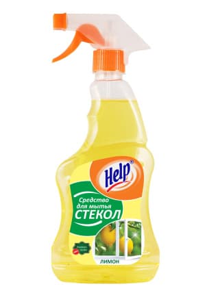 Ср-во д/стекла Хелп с курком Лимон 750мл/12
