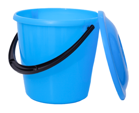 Ведро 10 л цветное с кр.