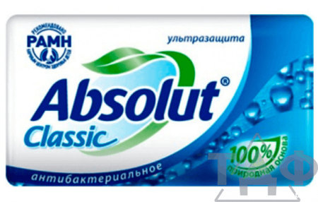 Мыло Абсолют антибактериальное 90г/72/6
