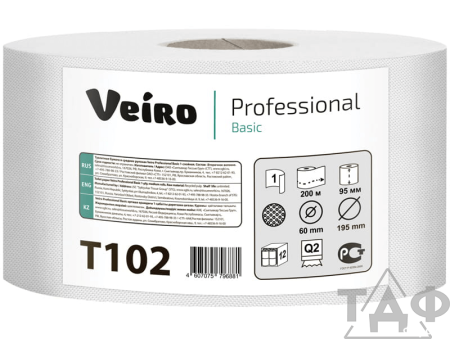 Туалетная бумага Veiro Professional Basic (12) белая