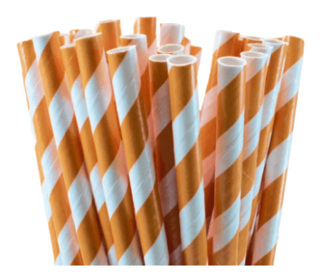 Бумажные трубочки 6*197 25 шт