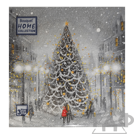 Салфетки 33х33, 20 шт., 3 сл. Волшебная ночь Home Collection Classic/12