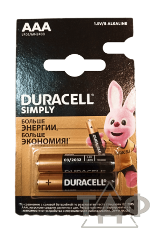 Элемент питания DURASELL LR03/286