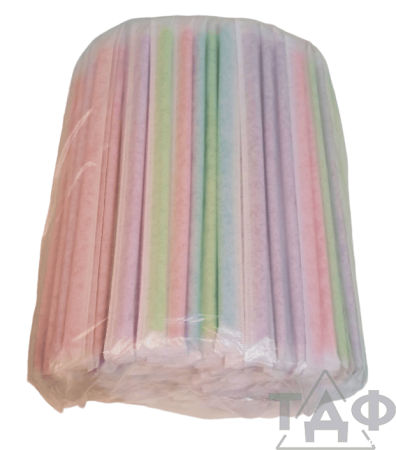 Соломка  MILK 0,7*24  250 шт. цветные в индив. уп