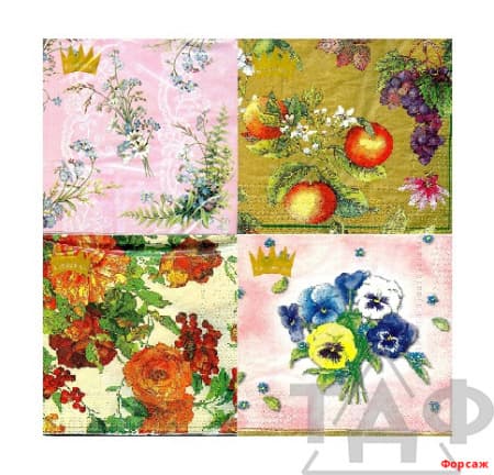 Салфетки  33*33см  3-сл. 20л./50