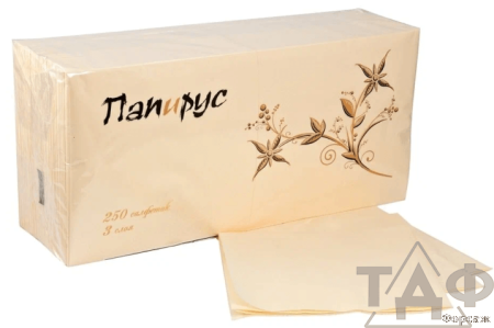 Салфетка "Папирус" 33*33 см 3-сл 250л.шампань