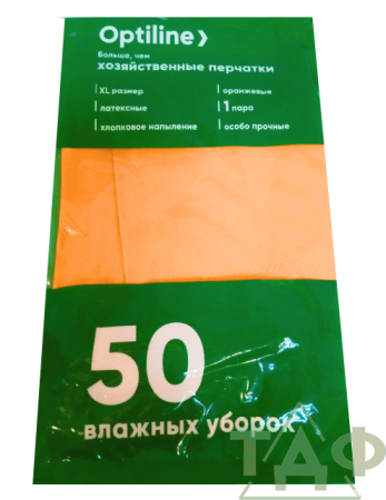 Перчатки рез.с х/б напылением XL  OPTILINE/240/12